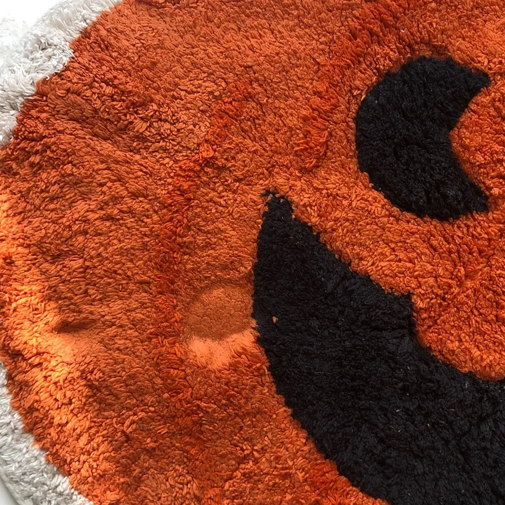 🥧 Halloween Pumpkin Jack-O'-Lantern Door Mat